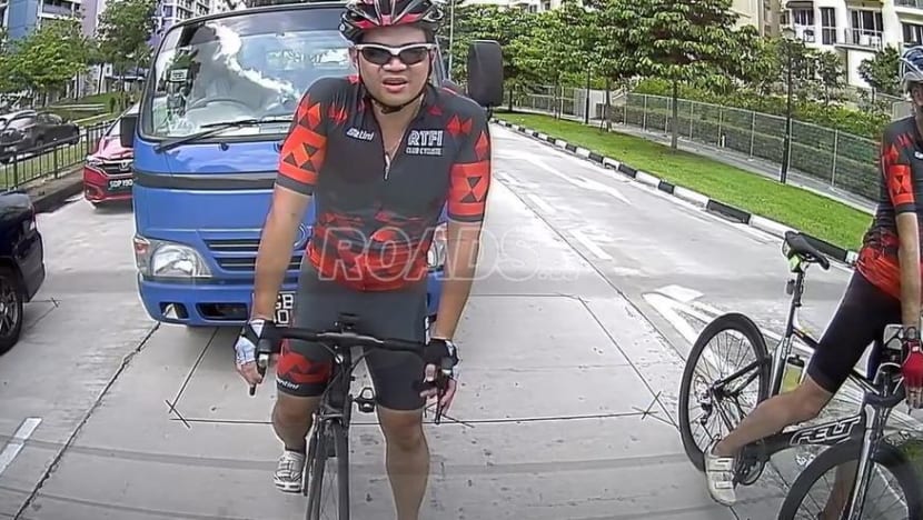 Pasir Ris viral road-rage video: Lorry driver found guilty of deliberately swerving into cyclist