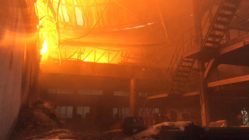 70 firefighters brave ‘intense heat’ to put out massive blaze at Tuas warehouse