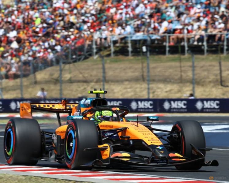 Norris fastest in final Hungarian GP practice, Hamilton second
