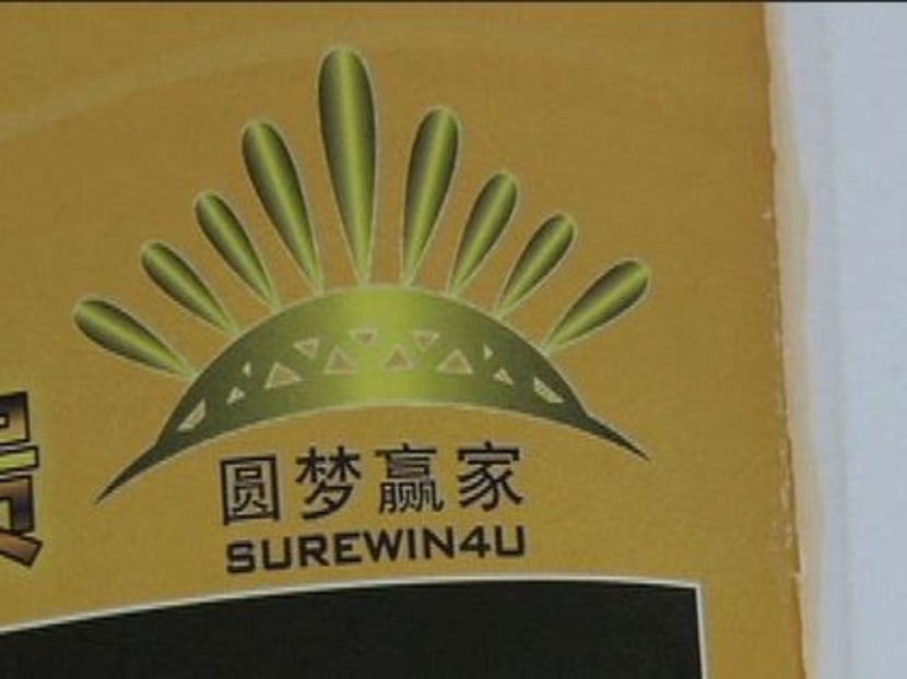 A so-called “Sure Win 4 U” scheme set up by a Malaysian company, where the money received would go towards funding professional gamblers.