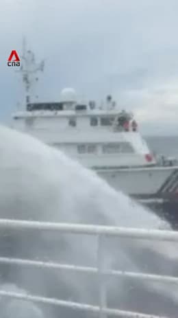 Philippines accuses China of using water cannons against its vessels for second day