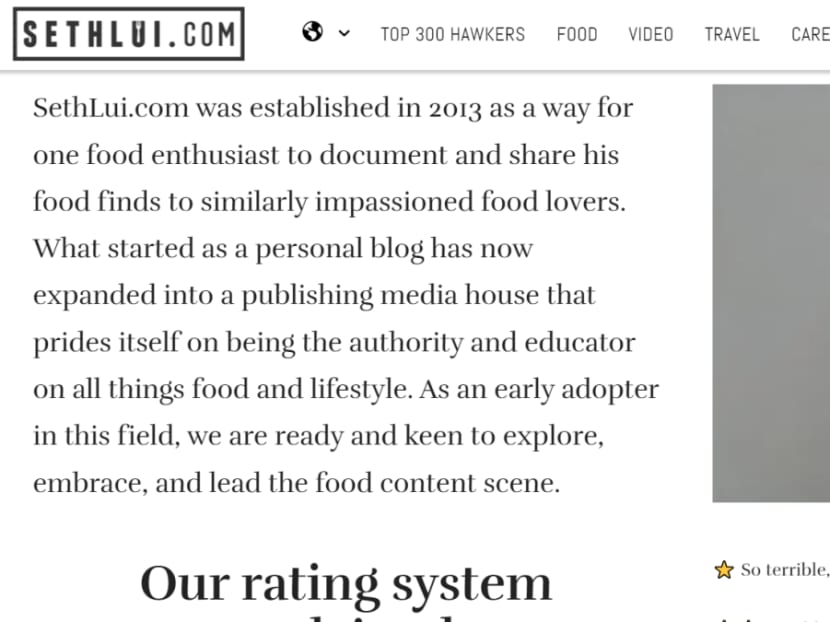 A screenshot of the SethLui's website on Oct 10, 2023.