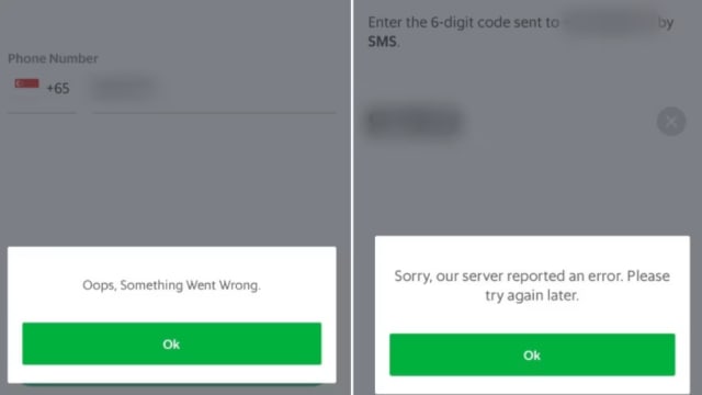 Grab应用程序出现故障 用户称被登出后无法再登入