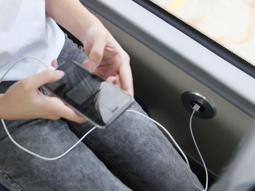 USB ports will be located near the inner seats. Photo: Damien Teo/TODAY