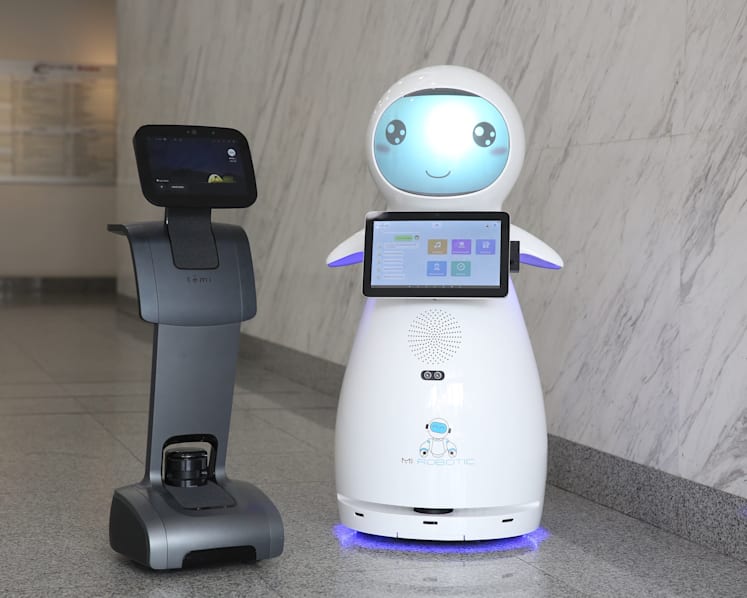 Meet robots Snow and Temi, ready to help the young and old