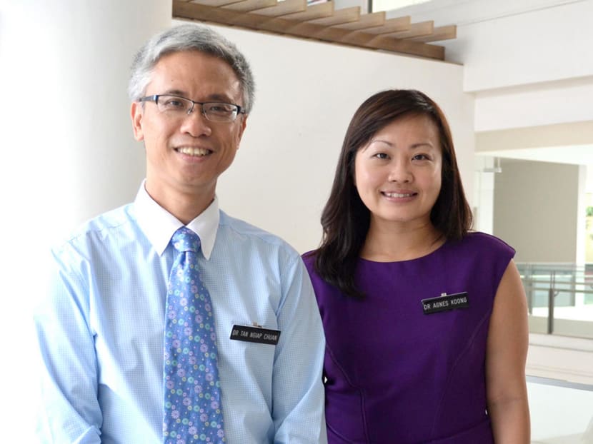 Dr Tan Ngiap Chuan (left), SHP’s director of research and Dr Agnes Koong, clinic director of SHP’s polyclinic at Marine Parade. Dr Tan Ngiap Chuan (left), SHP’s director of research and Dr Agnes Koong, clinic director of SHP’s polyclinic at Marine Parade.