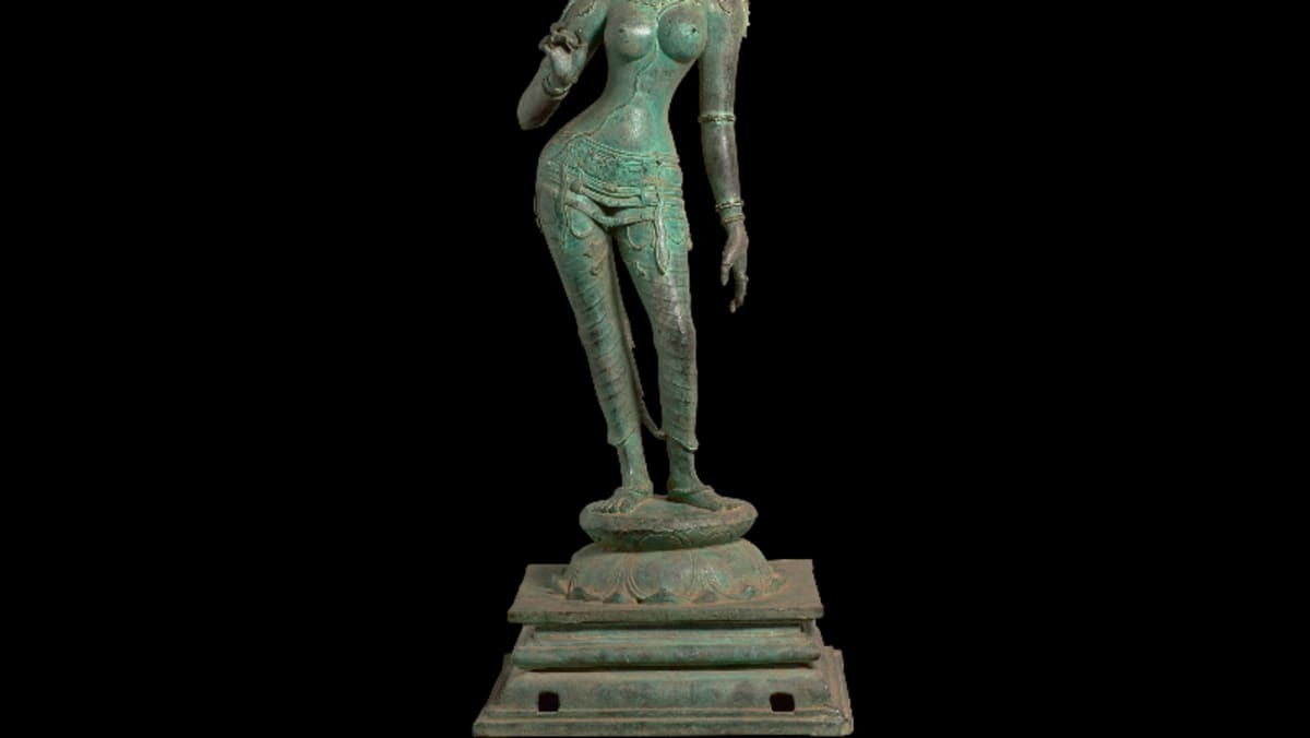 専用　bronze sculpture Museum to return 11th-century bronze sculpture to India - CNA