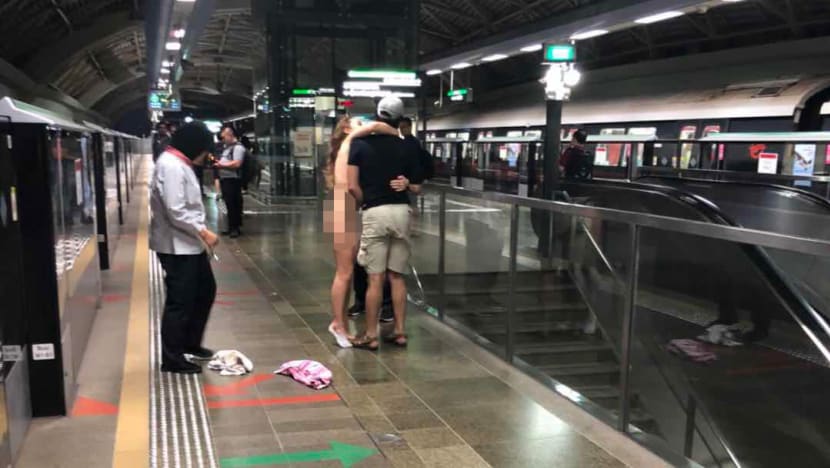 Woman, 35, arrested after stripping nude at Pioneer MRT Station