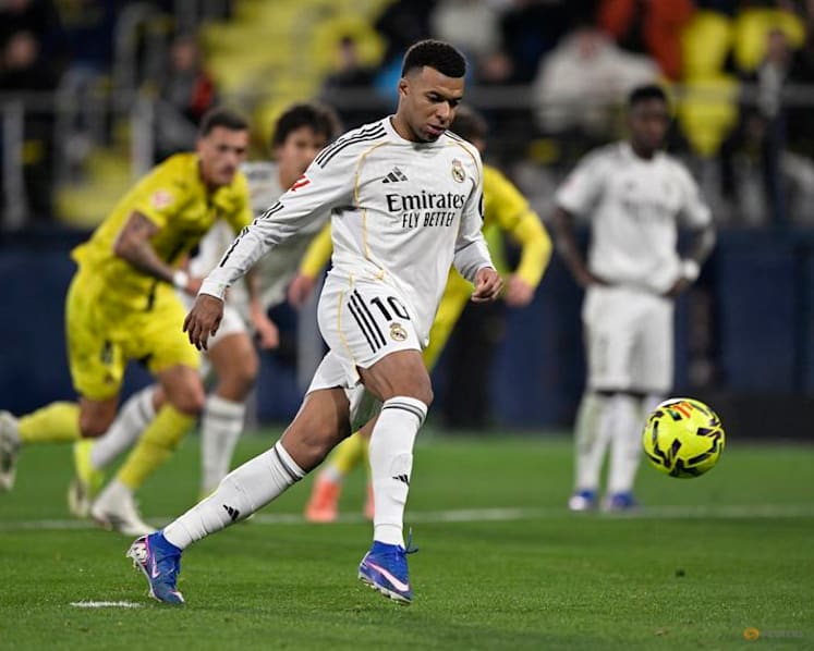 Mbappe double powers Real Madrid past Villarreal to top of LaLiga