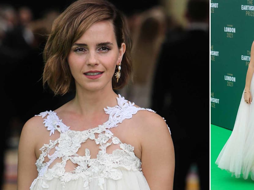 Emma Watson&rsquo;s Earthshot Prize Ceremony Gown Recycled From 10 Wedding Dresses