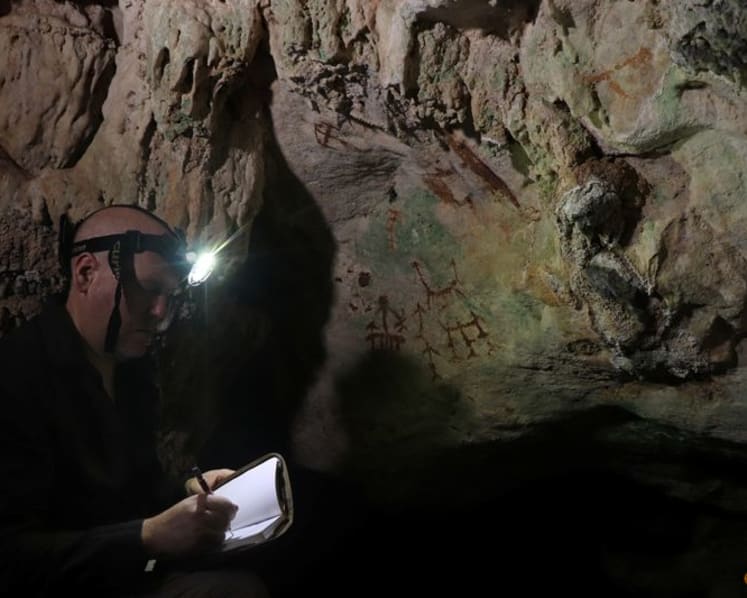 Hand stencil in Indonesian cave seen as the oldest-known rock art