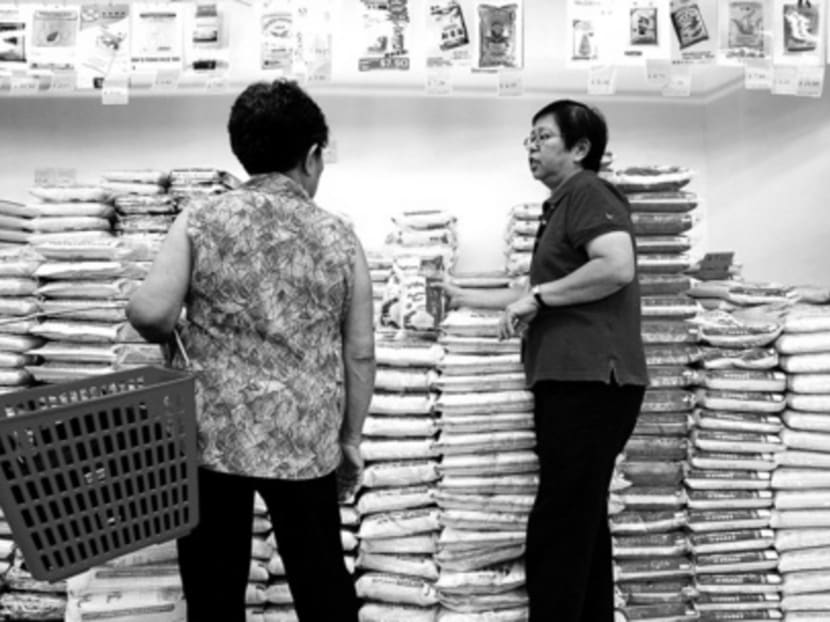 Interaction between supermarket staff and senior consumers can help forge community ties. TODAY file photo Interaction between supermarket staff and senior consumers can help forge community ties. TODAY file photo
