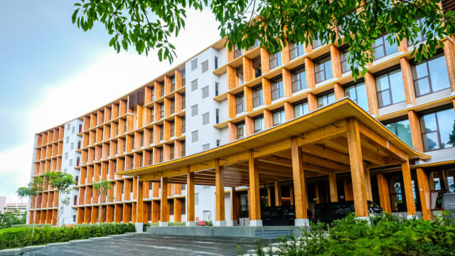 南大新学术楼对外开放 是亚洲最大规模木制建筑  