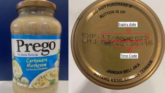 Prego一批蘑菇意大利面白酱出现变质 食品局下令召回