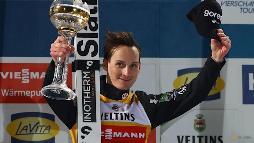 Ski Jumping- Slovenia's Prevc sets pace in Four Hills with Oberstdorf victory