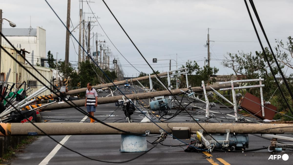 Typhoon Danas lashes southern Taiwan with record winds, injuring hundreds