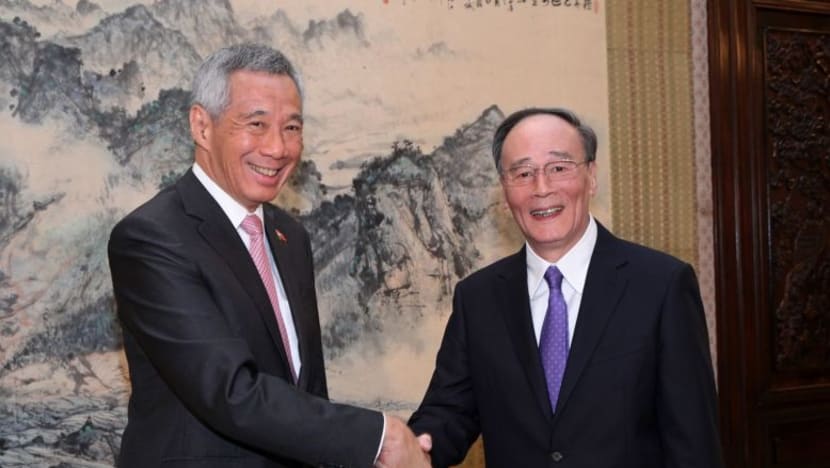 PM Lee meets China’s top graft-buster Wang Qishan