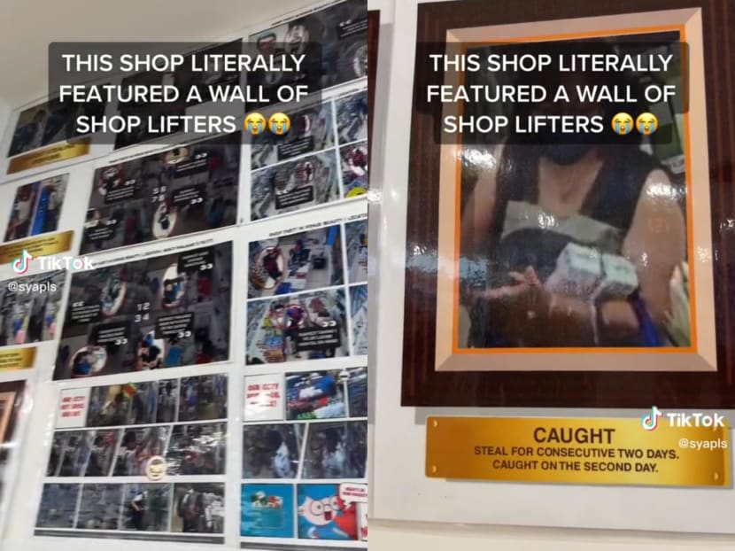 A video by TikToker "syapls" revealed a wall covered in laminated photos of alleged shoplifters at a Venus Beauty outlet in Northpoint City. A video by TikToker "syapls" revealed a wall covered in laminated photos of alleged shoplifters at a Venus Beauty outlet in Northpoint City.