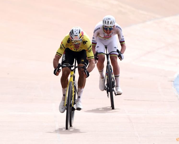 Van Aert breaks jinx to win Paris-Roubaix ahead of Pogacar