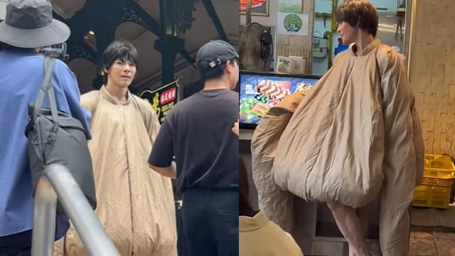 向佐现身新加坡小贩中心，一身奇装异服又遭群嘲啦！