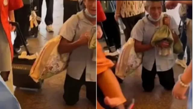 无智能手机出示核酸码 江西老翁跪地求情视频热传