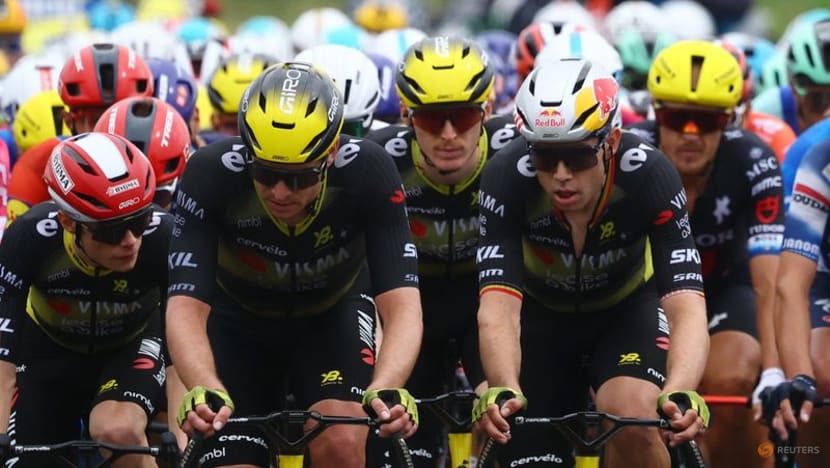 Van der Poel edges out Pogacar in sprint finish to win Tour stage two