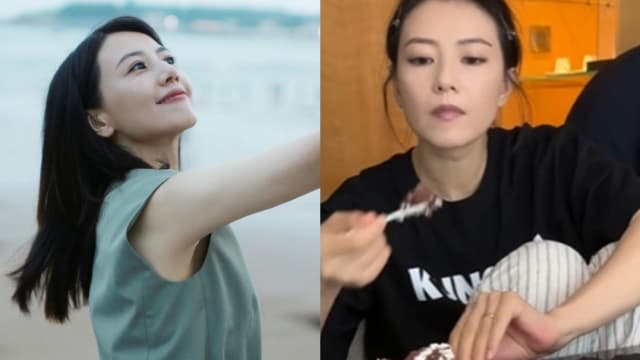 43岁高圆圆后台视频曝光　翘脚吃蛋糕毫无架子