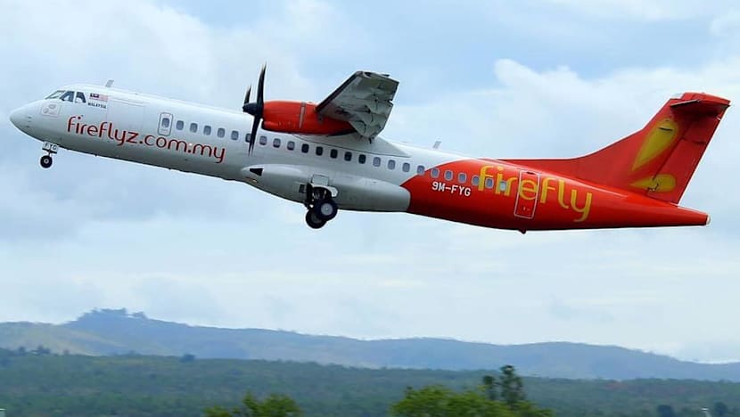 Firefly flight aborts Seletar landing due to bad weather