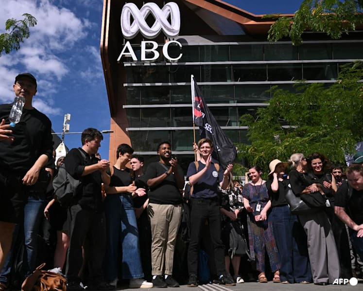 Journalists at Australia's public broadcaster ABC hold 24-hour strike over pay