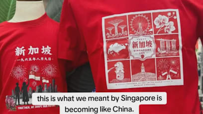"Words Are In English And Chinese Only": National Day T-Shirts Featuring Mostly Mandarin Text Spark Debate Online