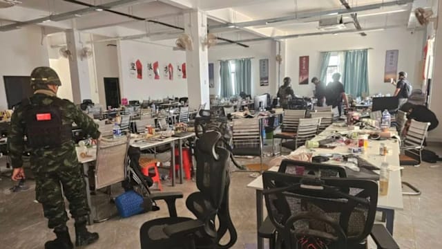 泰国安全部队捣毁边境诈骗窝点 假冒多国警局与政府机关设办公室