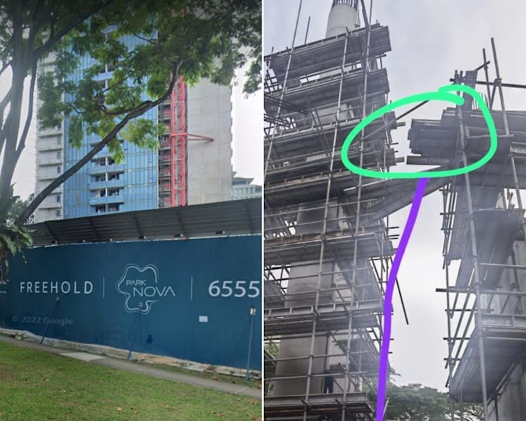 Worker survives 10m fall at condominium work site near Orchard Road