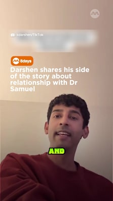 Both are still following each other on Instagram #8dayssg #8dayssglocalent #darshen #drsamuel #mynameis