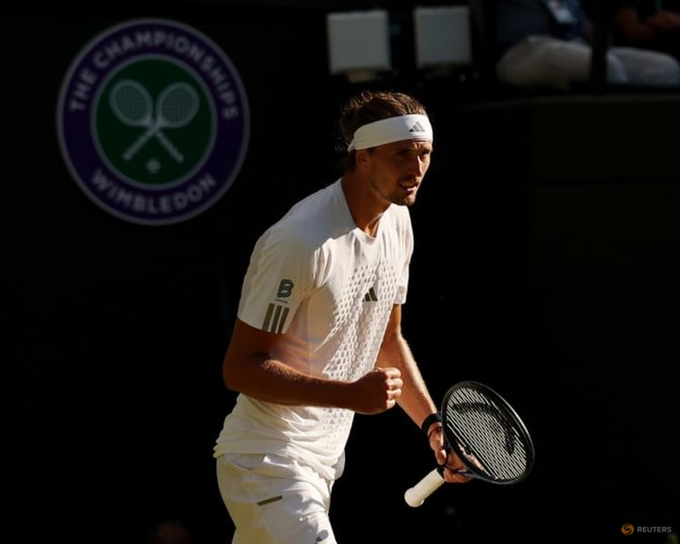 Zverev eases into Wimbledon last 16, says just getting started