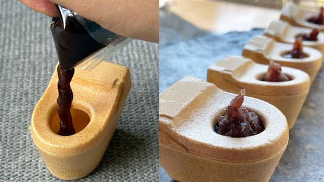 最有味道的伴手礼！红豆泥挤进马桶饼，你敢吃吗？