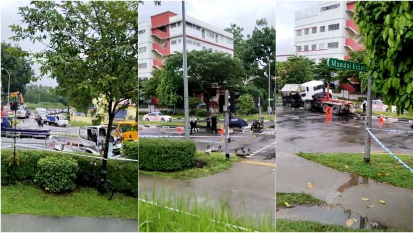Truck driver arrested after motorcyclist killed in seven-vehicle accident in Sungei Kadut Truck driver arrested after motorcyclist killed in seven-vehicle accident in Sungei Kadut