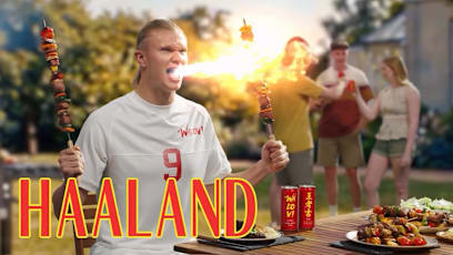 Erling haaland wang lao ji herbal tea ad bizarre 1
