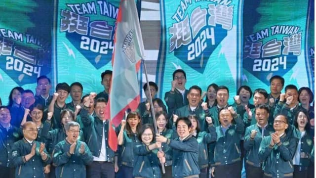 赖清德蔡英文今合体开张全台竞选总部