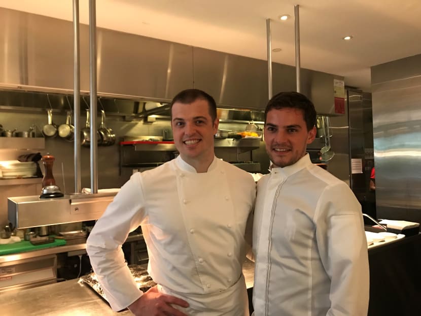Former Robuchon chef, Vianney Massot (right) will take over from Australian chef Luke Armstrong as executive chef of one-Michelin-starred restaurant Bacchanalia.