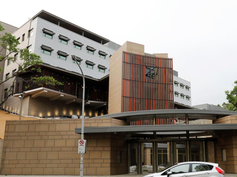 The new American Institute in Taiwan (AIT) is seen in Taipei, Taiwan