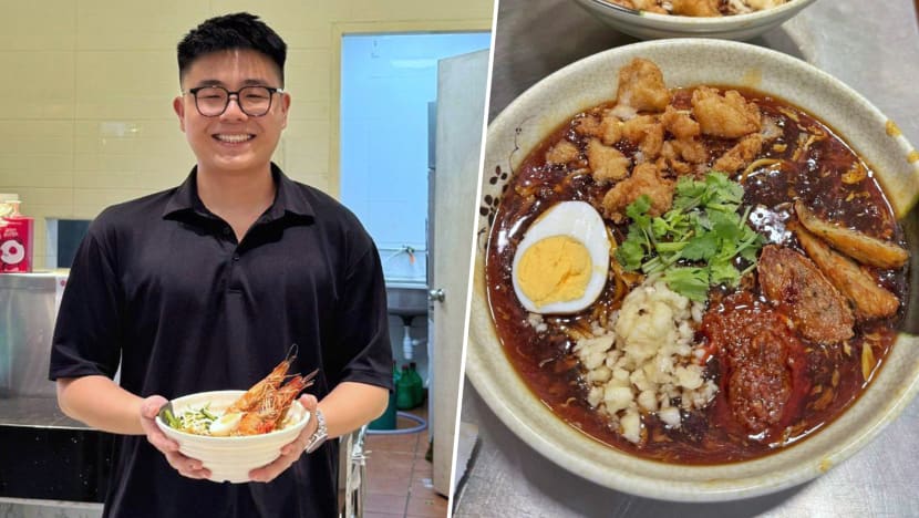 24-Year-Old Ditches Computer Engineering To Sell Halal Lor Mee, Stall Draws Long Queues 