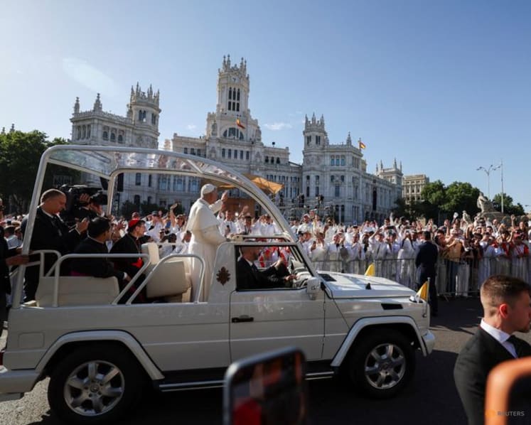 Pope Leo tells 1.2 million crowd in Madrid that God stands with the poor