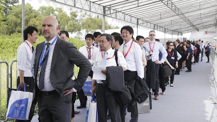 Shorter transport queues at air show as organisers send more cabs, buses