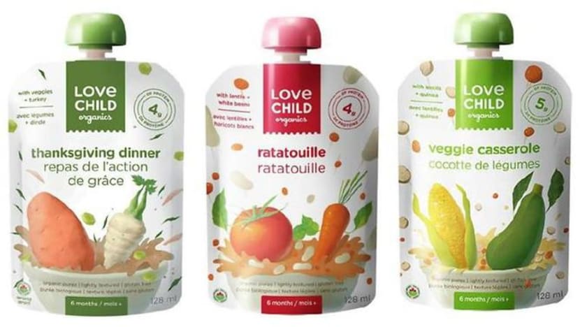 Makanan bayi Love Child Organics ditarik balik kerana pembungkus rosak Makanan bayi Love Child Organics ditarik balik kerana pembungkus rosak