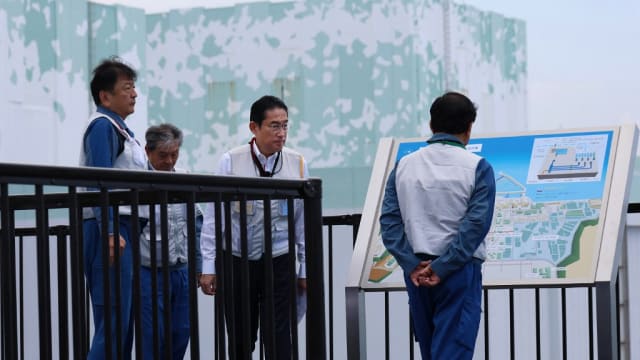 岸田视察福岛核电站 就排放水与渔业最后磋商