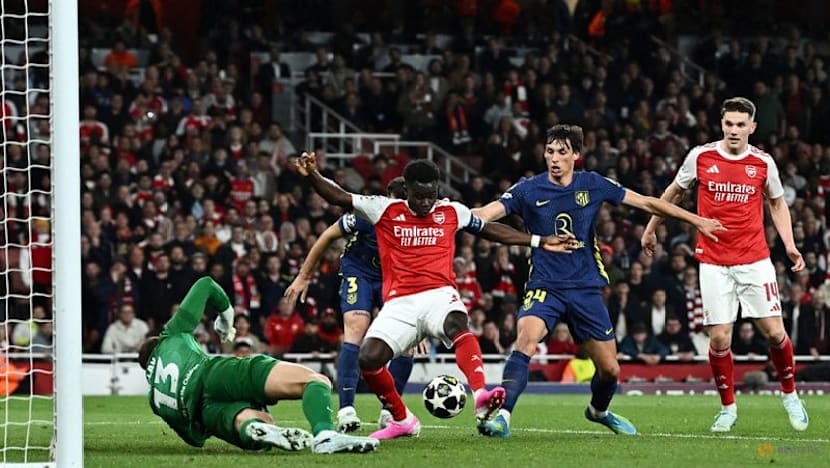 Saka sends Arsenal past Atletico into Champions League final