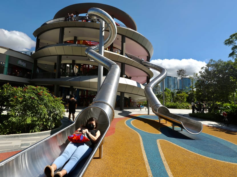 Facilities at the newly opened Coastal PlayGrove include a 16m-high play tower, which features a vertical net play area and slides.