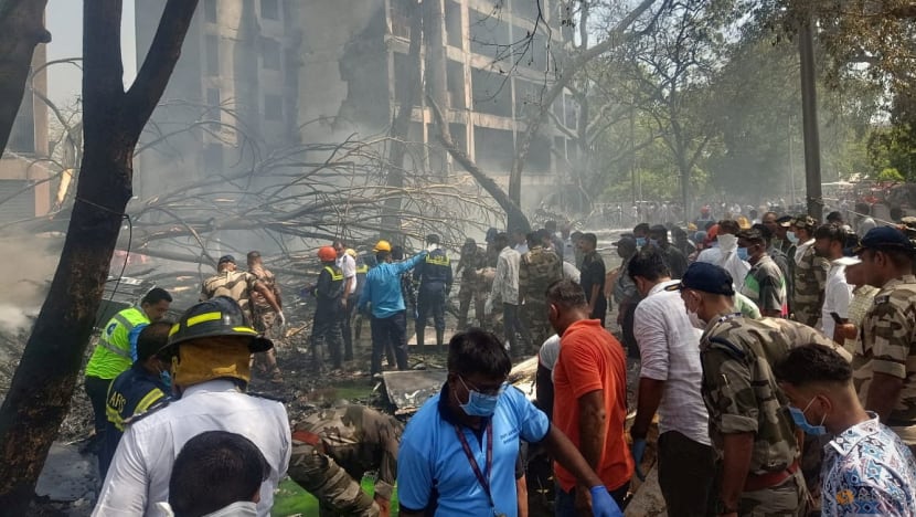 Air India plane crashes shortly after take-off with 242 on board - CNA