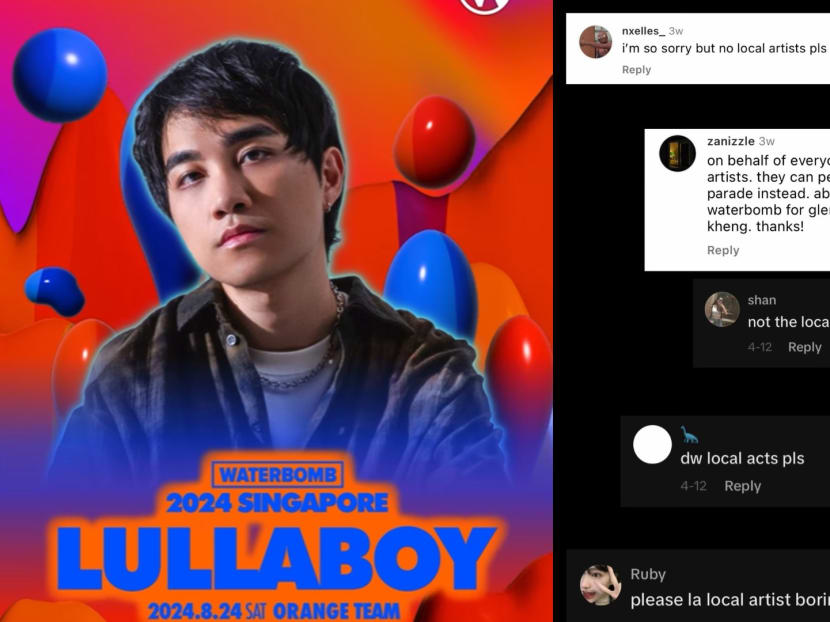 Comments asking Waterbomb Singapore 2024 to not include local acts disappoints Singapore-based artiste Comments asking Waterbomb Singapore 2024 to not include local acts disappoints Singapore-based artiste