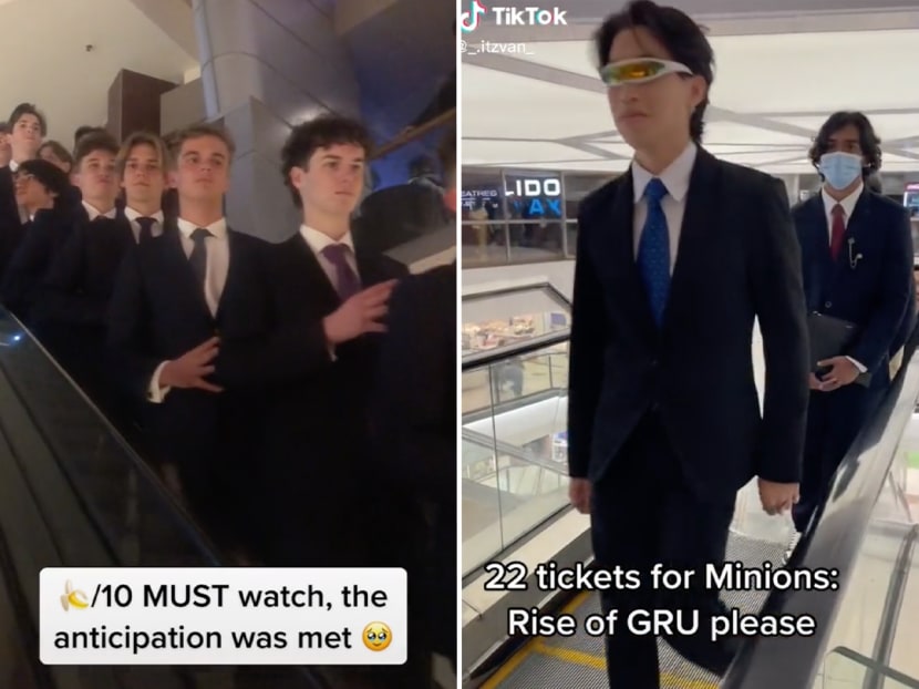 <span><span><span><span><span><span>Fans of the Despicable Me franchise have whipped out their best suits for the screening of </span></span><span>Minions: The Rise of Gru</span><em><span> </span></em></span></span></span></span>&nbsp;—<span><span><span><span><span><span> a homage to the film's lovable villain Gru.</span></span></span></span></span></span>